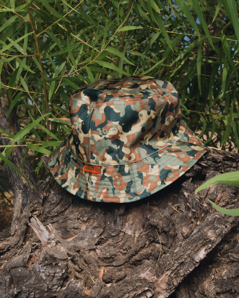 Reversible camo bucket hat on sale