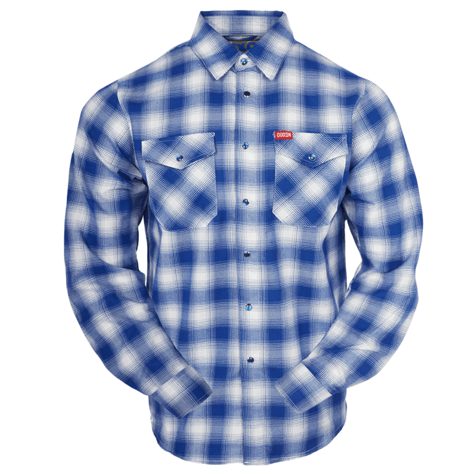 Dixxon online Flannel West Coast Blue And White Plaid 2XL Like New Condition